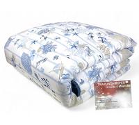 Tex family Trapunta Invernale Super Mare - Piumone Coralli e Conchiglie 300gr Microfibra - Made in Italy - Cm. 220x260