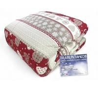 Tex family Trapunta Kot Corvara Tirolese - Copriletto Invernale in Puro Cotone - Made in Italy, Imbottitura Anallergica - Cm. 220x270