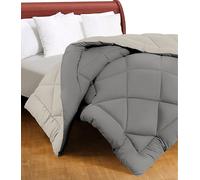 Tex family Trapunta matrimoniale CaldoSogno double-face grigia 300 gr/mq - Piumone invernale caldo e resistente 250x250 cm