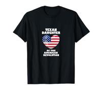 Texano Figlia della Rivoluzione Americana DAR patriottica USA Maglietta