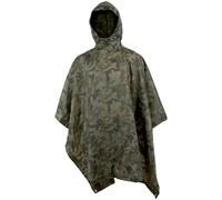 Texar Poncho in Ripstop Resistenteall'Acqua Antipioggia Leggero PL Camo