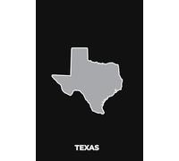 TEXAS BLACK AND SILVER - Premium Lined Journal | 6" x 9" | Soft Cover | 120+ Pages - Bold State-Inspired Design: A High-Quality State Notebook - Ideal for School, Work, or Everyday Notes