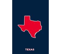 TEXAS BLUE AND RED - Premium Lined Journal | 6" x 9" | Soft Cover | 120+ Pages - Bold State-Inspired Design: A High-Quality State Notebook - Ideal for School, Work, or Everyday Notes