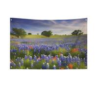 Texas Bluebonnets - Bandiera con paesaggio, 61 x 88,9 cm, non sbiadisce, bandiera di benvenuto da giardino, cortile, casa, cartello decorativo per interni ed esterni, decorazione per la casa