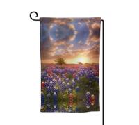 Texas Bluebonnets - Bandiera da giardino, 45,7 x 32,5 cm, stampa su entrambi i lati, bandiera decorativa per cortile