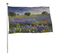 Texas Bluebonnets - Bandiera decorativa da giardino, 61 x 88,9 cm, stampa su entrambi i lati, non sbiadisce, con occhielli in ottone, sfondo fotografico da appendere, per interni ed esterni