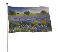 Texas Bluebonnets - Bandiera decorativa da giardino, 89 x 150 cm, stampa su entrambi i lati, non sbiadisce, con occhielli in ottone, sfondo fotografico da appendere, per interni ed esterni