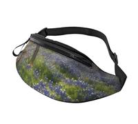 Texas Bluebonnets - Marsupio da uomo e da donna, impermeabile, per sport, attività all'aperto