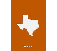 TEXAS - BURNT ORANGE (Lone Star Edition) - Premium Lined Notebook | 6" × 9" | Soft Cover | 120+ Pages: A High-Quality Writing Notebook Featuring the Iconic Texas Silhouette