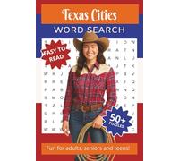 Texas Cities Word Search Puzzle Book: Word Searches with Easy to Read Print about Texas Cities, Landmarks, Places, and More | 6x9, 110 pages | 50+ Puzzles for Gift, Vacations, Holidays and Free Times