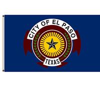 Texas City Of El Paso Bandiera Con 2 Occhielli Bandiera Da Giardino Colore Vivido Bandiere Per Interno Prato Casa 3X5Ft