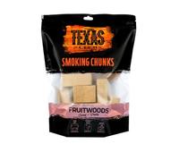 TEXAS CLUB - Chunk Apple, Cherry e Pearwood per Affumicatori e Barbecue, Legno Melo, Ciliegio e Pero per Affumicare, Qualità Premium, 1 kg