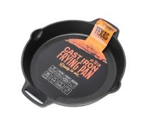 TEXAS CLUB - Padella in Ghisa per Fritture, Pancake, Omelette, Carne o Verdure, Ideale per Barbecue e Cucina, Padella per BBQ Amata dai Professionisti, Diametro 30 cm