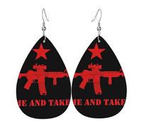 Texas Come And Take It Flag Orecchini In Pelle Moda Orecchini Stampato Accessori Per Decorazioni Donna