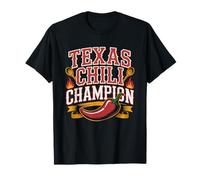 Texas Concorso di Chili Vintage Illustration Culinario Lone Maglietta
