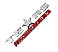 Texas Edition - Adesivo a forma di stella, adesivo per porta laterale, adesivo in ABS per portiera laterale, adesivo alla moda ed elegante per portiera, auto, portellone posteriore