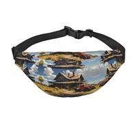 Texas Farm Tractor - Marsupio a tracolla grande, alla moda, da viaggio, casual, per ragazzi, adatto per sport, corsa, ciclismo, viaggi, pesca