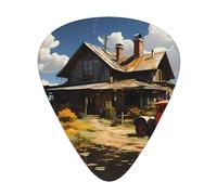 Texas Farm Tractor - Plettri resistenti all'usura per chitarra, basso, chitarra elettrica, ukulele, sottili, medi, pesanti, 12 pezzi