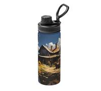 Texas Farm Tractor Thermos in acciaio inox, adatto per ciclismo, palestra, basket viaggi thermos 510 g, sport all'aria aperta