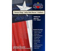 Texas Flag Jelly Roll Race Throw Quilt