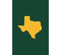 TEXAS GREEN AND GOLD - Premium Lined Journal | 6" x 9" | Soft Cover | 120+ Pages: A High-Quality Writing Notebook - Ideal for School, Work, or Thoughtful Gifts