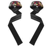 Texas Hold'em - Cinghie per sollevamento pesi, in neoprene, 66 cm, con stampa a pelle di ghepardo, resistenti, per sollevamento pesi, stacchi da terra, esercizi, allenamento della forza