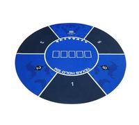 Texas Hold'em Mat poker tavolo da 47 pollici Top con borsa per trasporto - fondo in gomma portatile e tappetino da gioco per casinò in superficie in pile per giochi di carte da viaggio per auto da fes