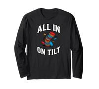 Texas Holdem Poker Player all in On Tilt Maglia a Manica