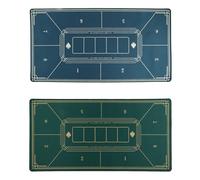 Texas Hold'em Poker Tappetino da poker portatile per tavolo da poker design art deco stampa bordi e superficie liscia