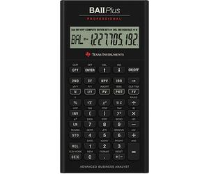 Texas Instruments BAII Plus Pro manuale del calcolatore finanziario uk.
