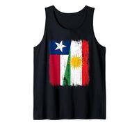Texas Kurdistan Half Flag Texan Kurdo Jersey Canotta