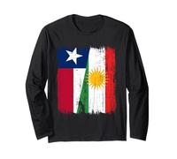 Texas Kurdistan Half Flag Texan Kurdo Jersey Maglia a Manica