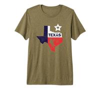 Texas Lone Star State Vintage Cavallo Cowboy e Rodeo Fan Maglietta Premium