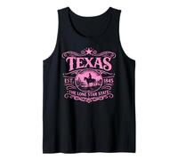 Texas Lone Star State Vintage Desert Texan Cowboy TX Rosa Canotta