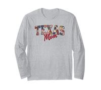 Texas Mom Patchwork Quilt Texas Pride Cute Texas Mom Maglia a Manica