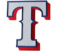 Texas Rangers Cappello 'T' Logo Toppa MLB Maglia Emblema Baseball Team Lettera