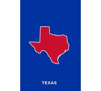 TEXAS ROYAL BLUE AND RED - Premium Lined Journal | 6" x 9" | Soft Cover | 120+ Pages - Bold State-Inspired Design: A High-Quality State Notebook - Ideal for School, Work, or Everyday Notes
