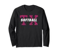 Texas Softball Stile Animale Rosa Vintage TX State Art Maglia a Manica