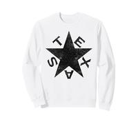 Texas Star Design Rustico per Texani e Fan dello Stato Felpa