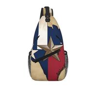 Texas State Flag Map01 Crossbody Sling Bag Crossbody Shoulder Chest Bag Tracolla Tracolla Vita Fanny Pack Uomini Donne