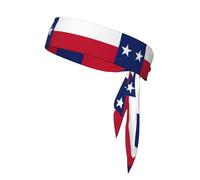 Texas State Flag Sport Head Tie Beach Summer Tropical regolabile antiscivolo traspirante per correre Ninja Head Band