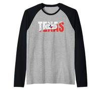 Texas - USA - Orgoglio dal 1845 Vacanze Maglia con Maniche Raglan