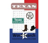 Texas Word Puzzle Book: Word Searches with Easy to read print about Texas, Cattle, Ranchers, & Lone Star State | 6x9 inches, 110 pages | 50+ Puzzles... Gift for Vacations, Holidays, and Free Times