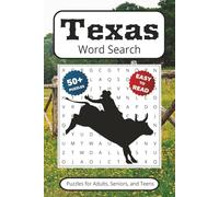 Texas Word Search Book: 50+ Puzzles With Easy to Read Print about Landmarks, Attractions & More | 6x9 inches 110 pages | Gift for Vacations, Holidays, Leisure