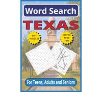 Texas Word Search: Explore the Lone Star State: 6 x 9, 110-Pages | Easy-to-Read Text | 50+ Themed Puzzles for Teen, Adults and Seniors