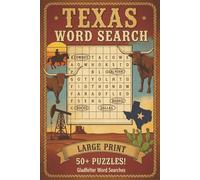 Texas Word Search Puzzle Book- Easy To Read: Word Searches with Easy to Read Print about all things TEXAS, Cowboys, Cattle, Cities and More | 6x9 ... for Vacations, Holiday, and Free-Times