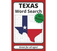 Texas Word Search Puzzle Book: Word Searches with Easy to Read Print about Texas | 6 x 9 inches, 110 pages | 50+ Puzzles | Great Gift for Traveling, Holidays, and Free Time