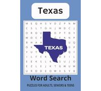Texas Word Search Puzzle Book: Word Searches with Easy to Read Print About Texas, Texas Locations and Texas Lifestyles and More | 6x9 Inches, 110 ... for Vacations, Holidays and Free Times