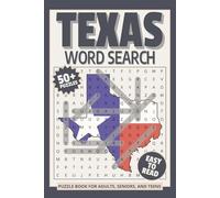 Texas Word Search Puzzle Book: Word Searches with Easy to Read Print about Texas, US state of Texas, Texas Travel and More | 6x9 inches, 110 pages | ... Gift for Vacations, Holidays and Relaxation