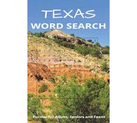 Texas Word Search: Word Search with easy to read print about Texas, Texas cities, Texas terms and more | 6x9 inches, 110 pages | 50+ Puzzles...Gifts for Vacations, Holidays and Free Time